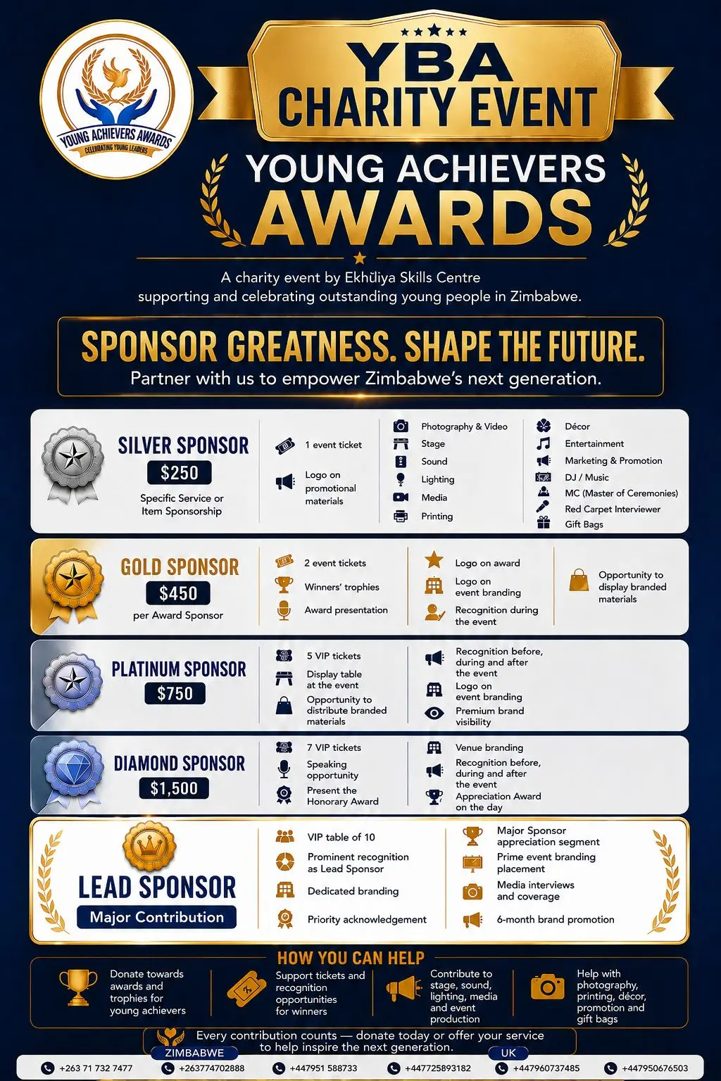 Young Achievers Awards sponsorship opportunities